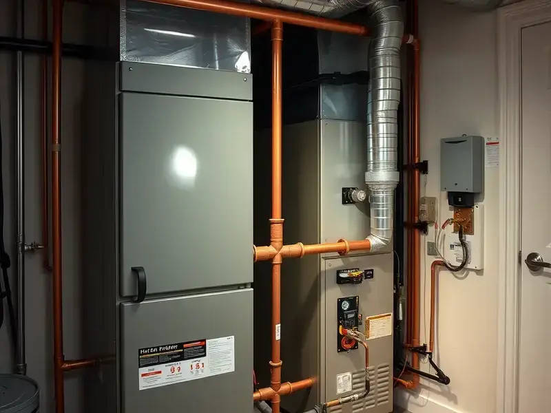 High-efficiency furnace installation in Montpelier home